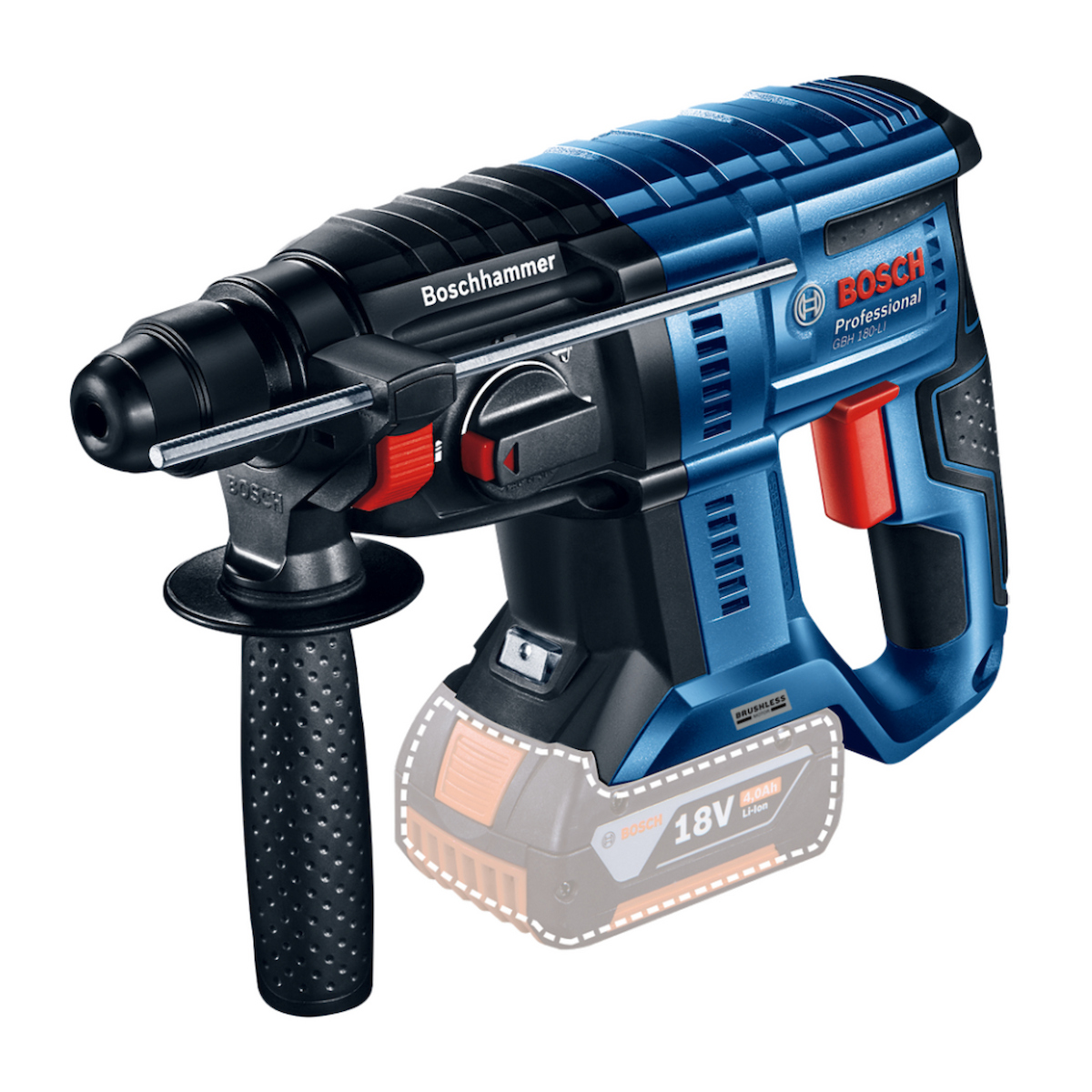 ROTOMARTILLO 18V BRUSHLESS 2J BARETOOL BOSCH GBH 180-LI - 1