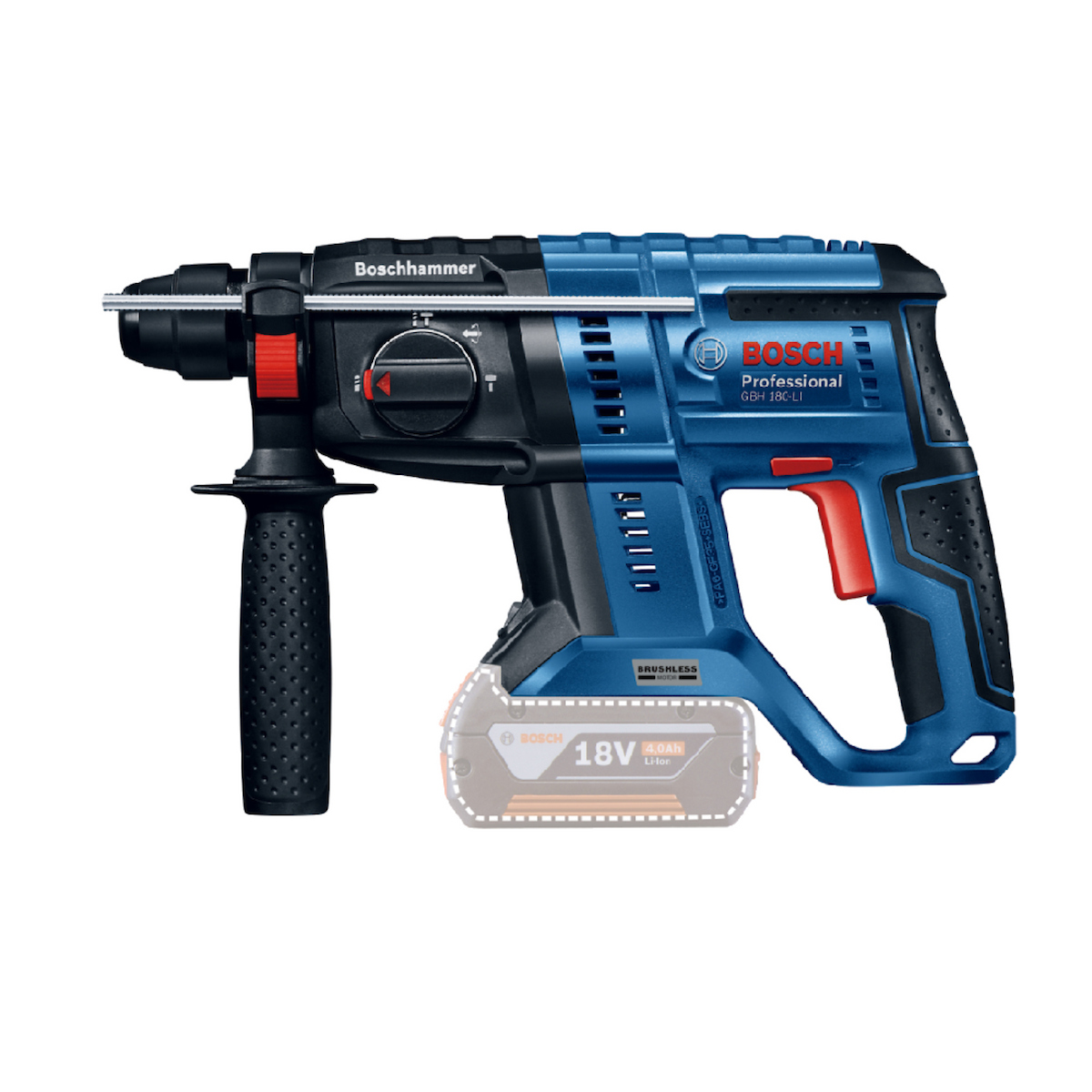 ROTOMARTILLO 18V BRUSHLESS 2J BARETOOL BOSCH GBH 180-LI - 3