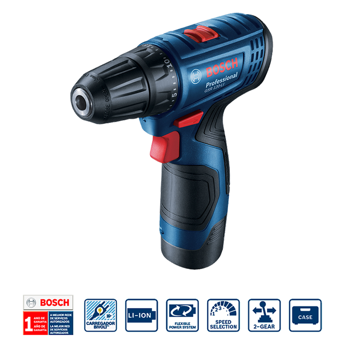 ATORNILLADOR DE IMPACTO GDR 120 + TALADRO GSR 120 LI BOSCH - 6