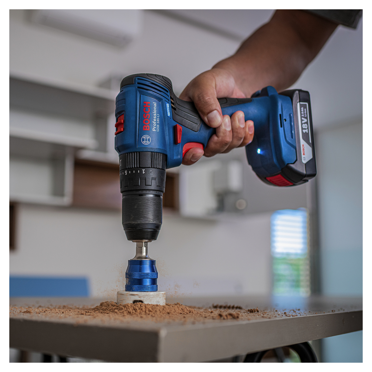 TALADRO PERCUTOR 1/2'' 18V BOSCH GSB 185-LI BARETOOL - 8