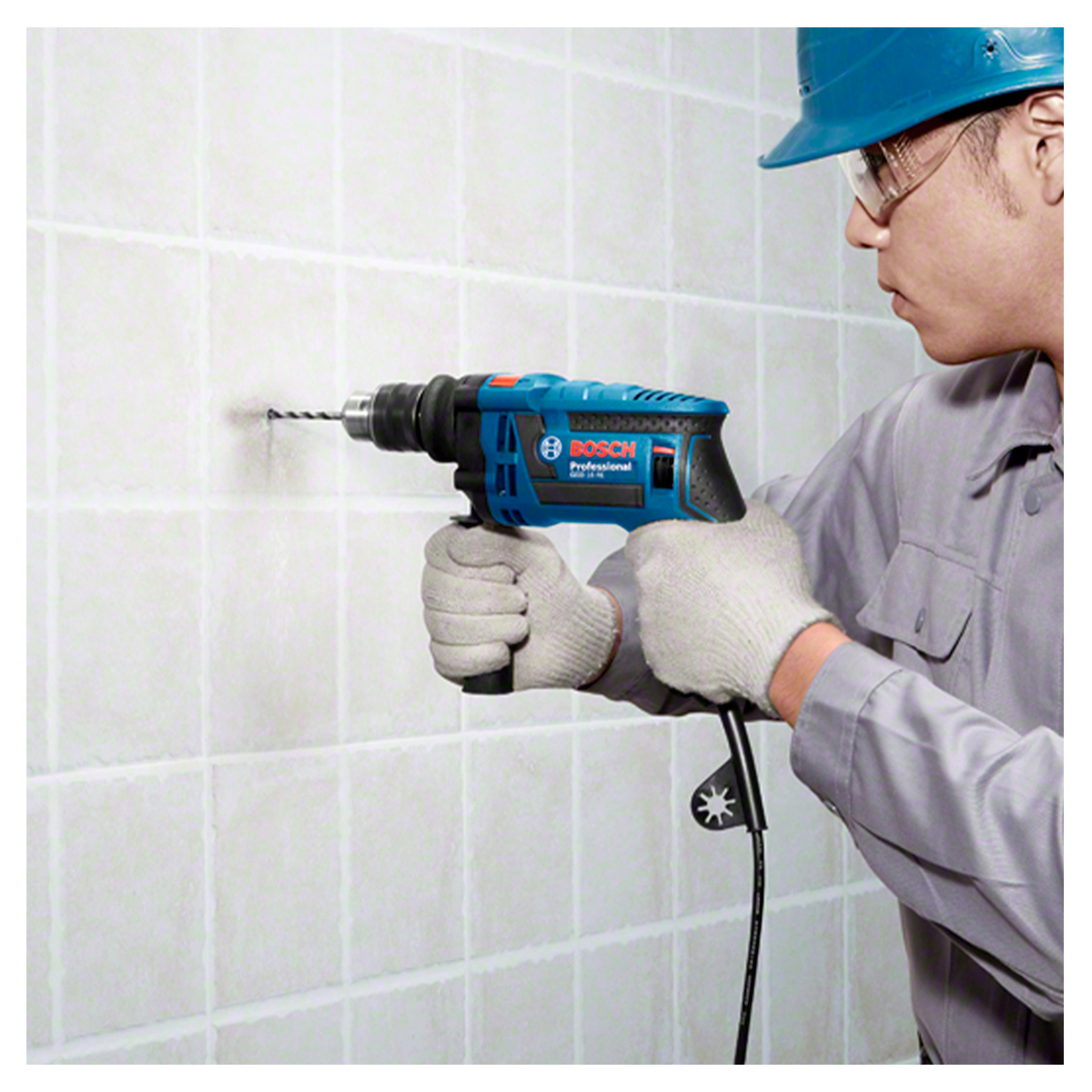 TALADRO PERCUTOR 1/2'' 13 MM 750W + MALETA BOSCH GSB 16 RE - 5