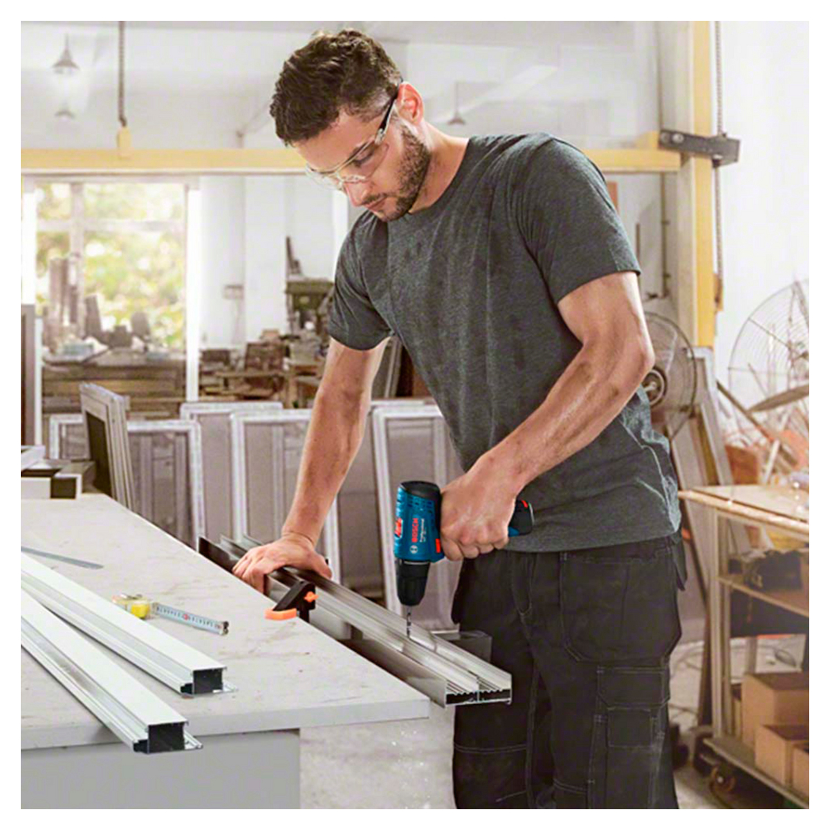 TALADRO ATORNILLADOR PERCUTOR 10MM BOSCH GSB 120-LI BARETOOL - 5
