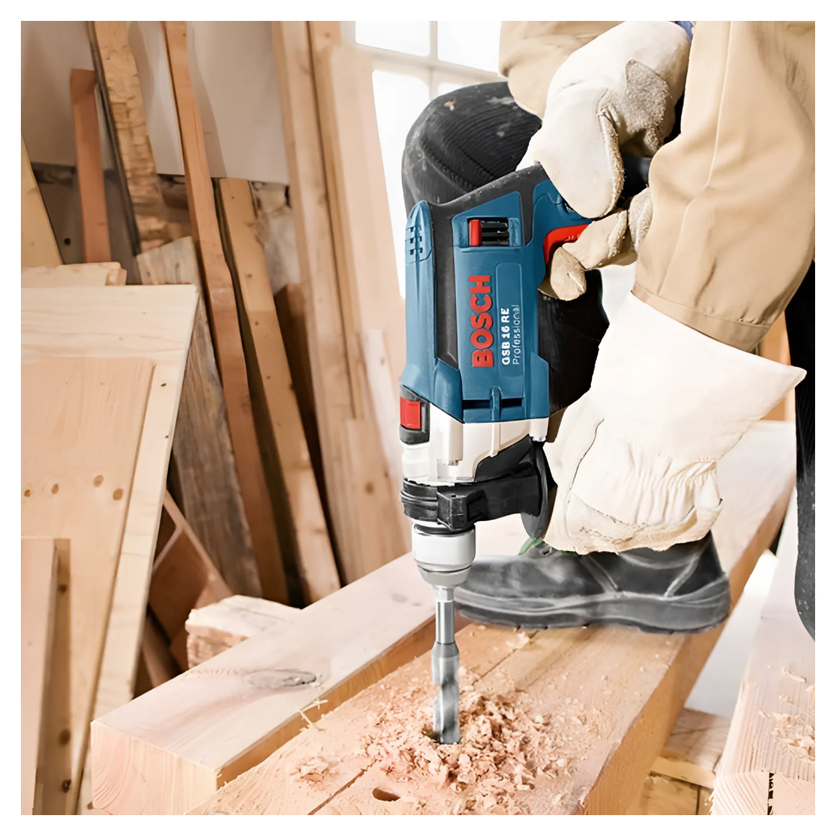 TALADRO PERCUTOR PROFESSIONAL RUSO 750W BOSCH GSB 16 RE - 3