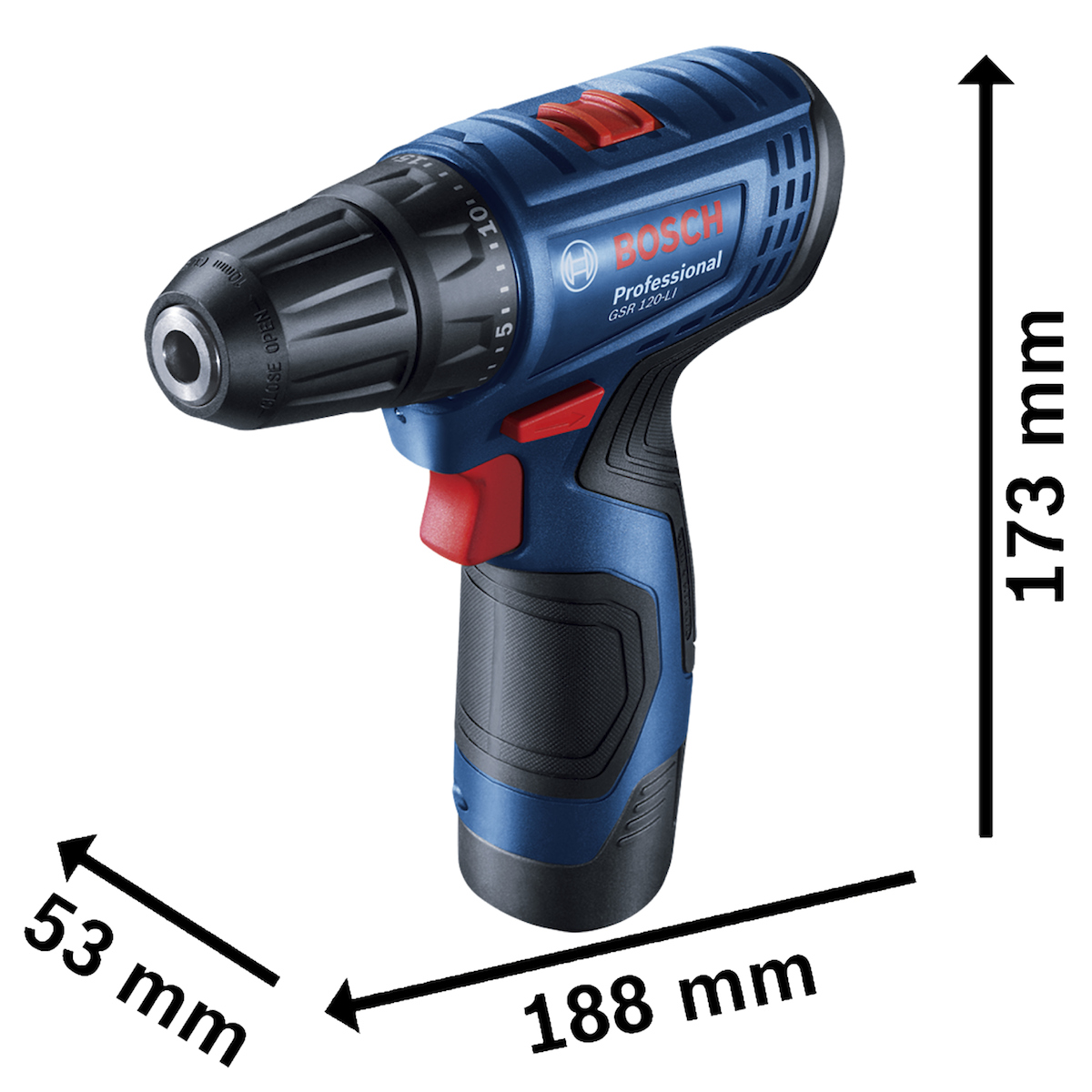 TALADRO GSR 120 LI + 2 BATERÍAS + CARGADOR + MALETA BOSCH - 4
