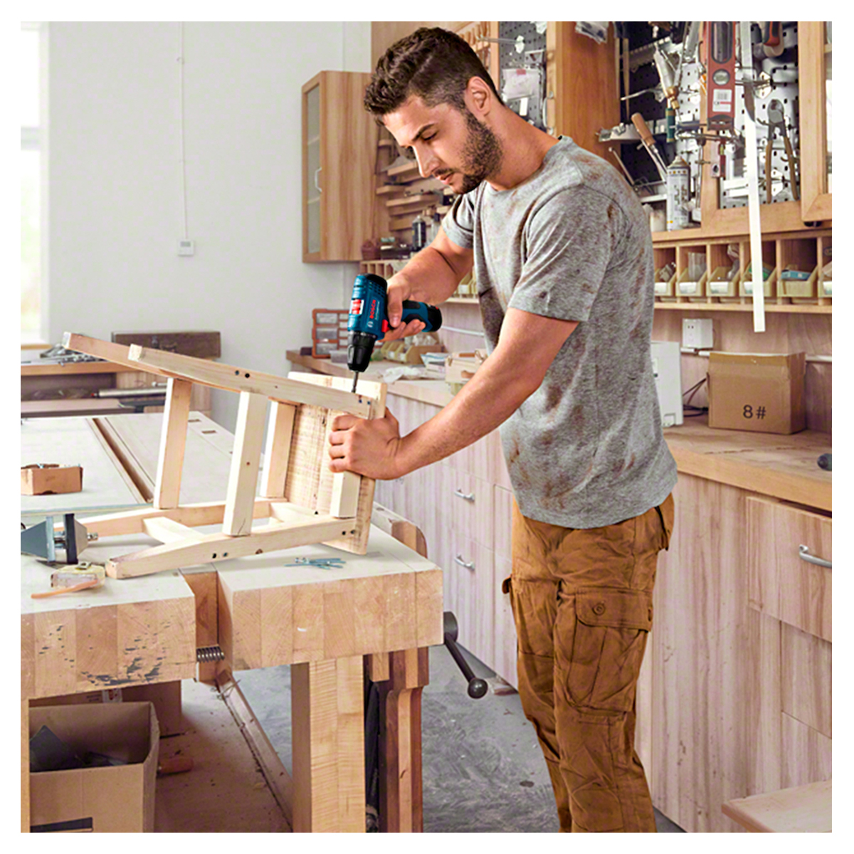 TALADRO GSR 120 LI + 2 BATERÍAS + CARGADOR + MALETA BOSCH - 8