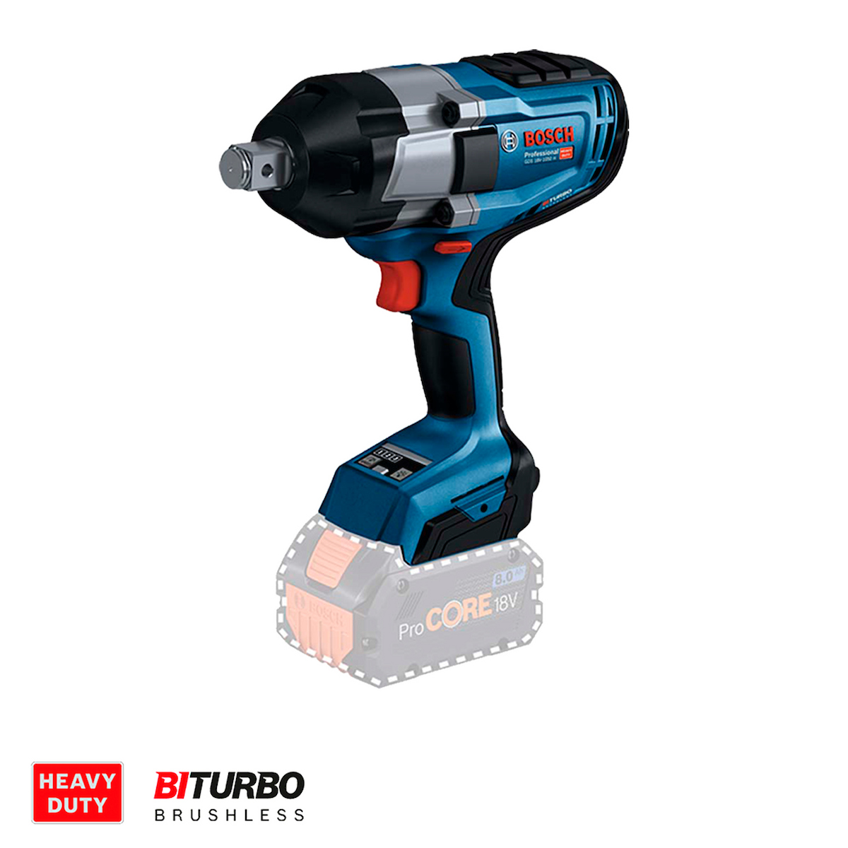 TALADRO INALÁMBRICO BOSCH GDS 18V-1050 H AZUL 18V - 2