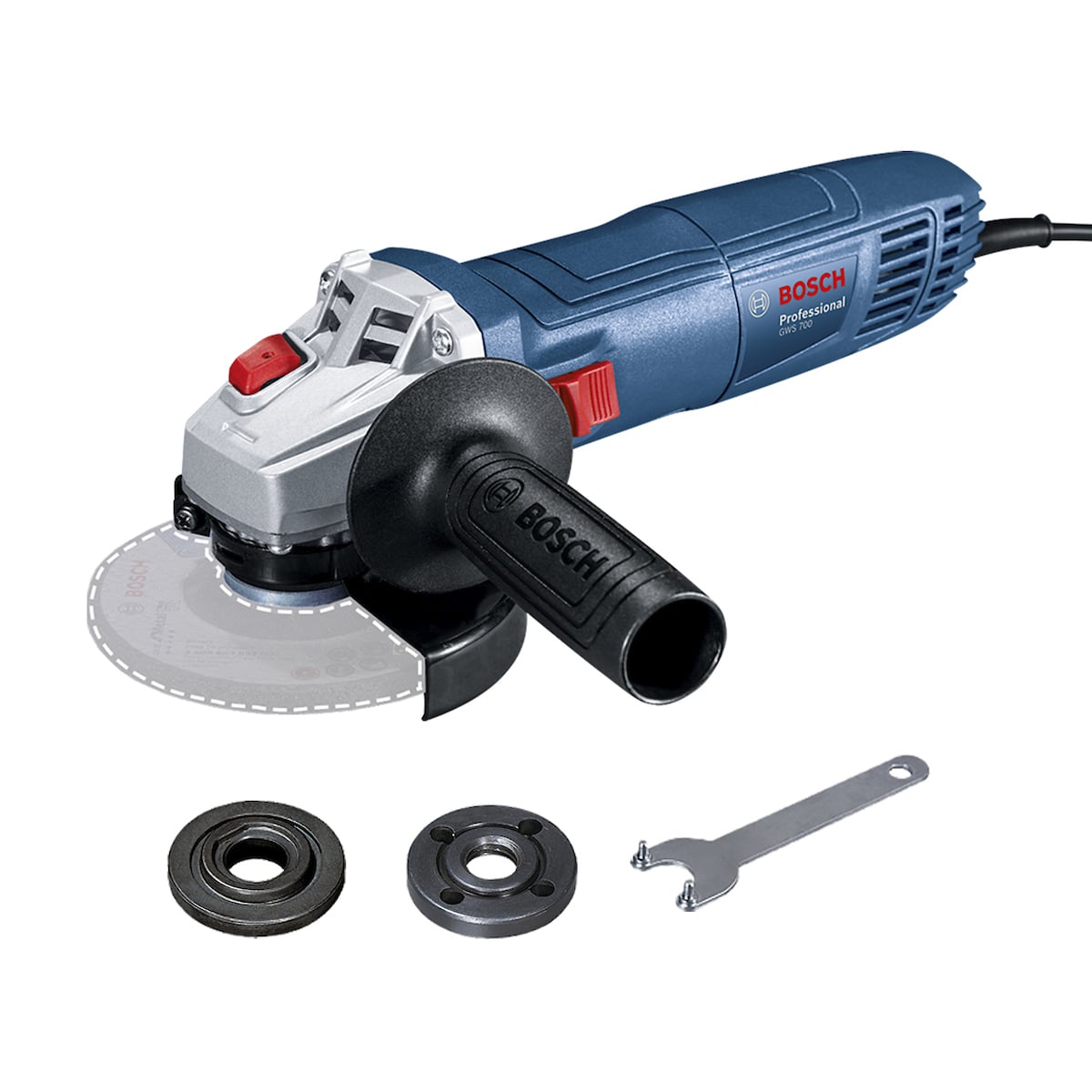 MINI AMOLADORA ESMERIL ANGULAR 4 1/2'' 710W BOSCH GWS 700 - 1