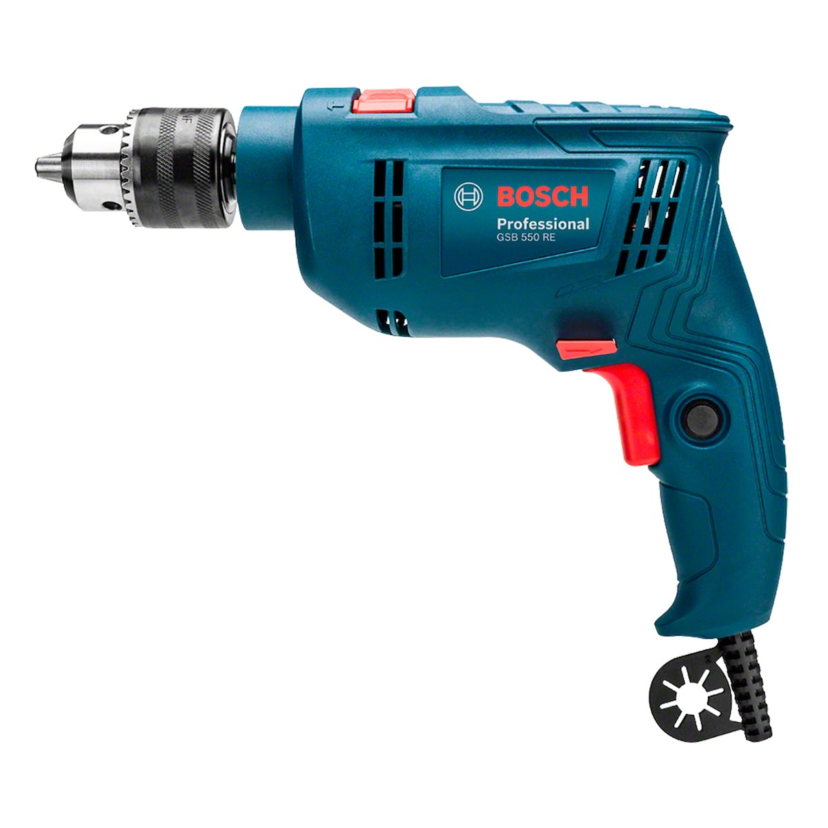 TALADRO PERCUTOR GSB 550 RE (CC) + SET 34 ACCESORIOS BOSCH - 4
