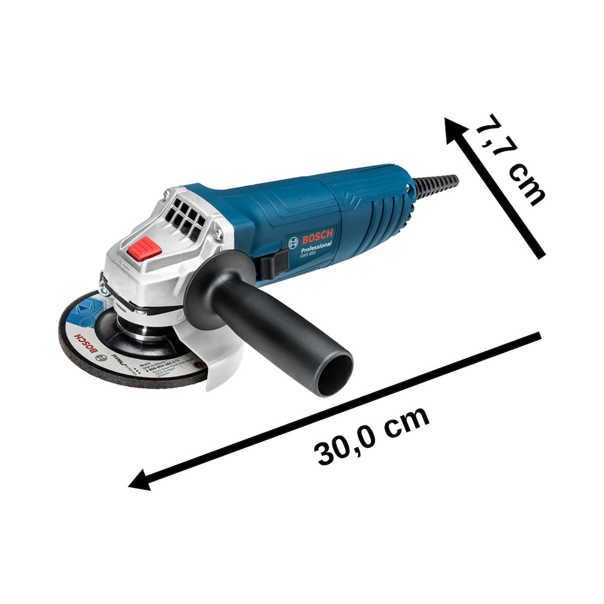 MINI AMOLADORA ANGULAR 4 1/2'' 850W BOSCH GWS 850 (CC) - 4
