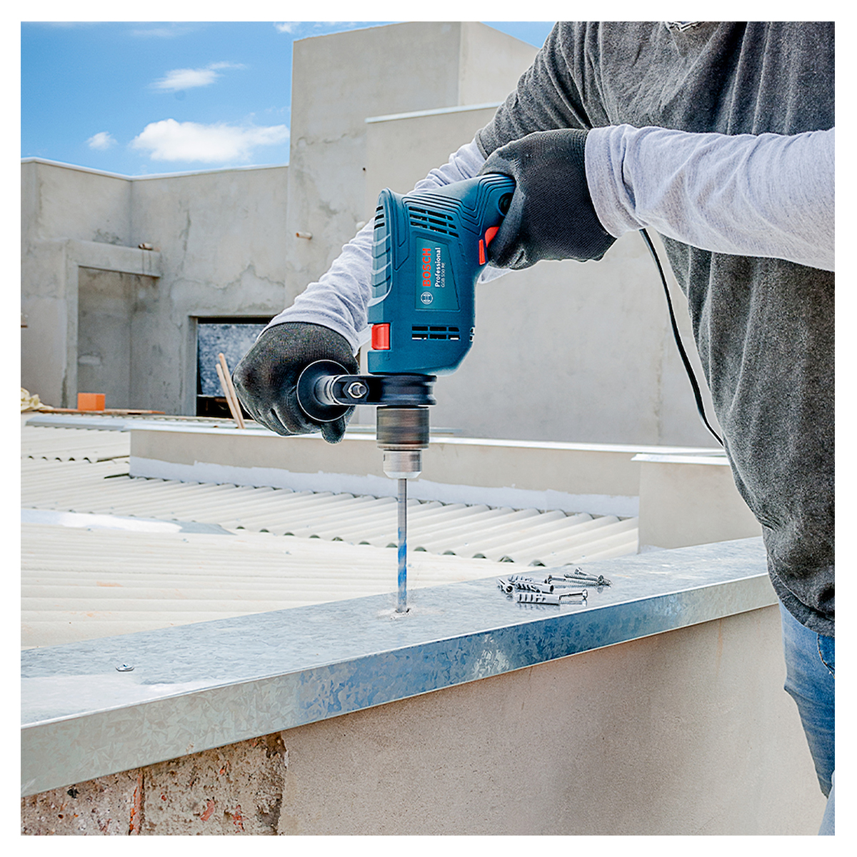 TALADRO PERCUTOR 1/2'' (13MM) 550W BOSCH GSB 550 RE - 6