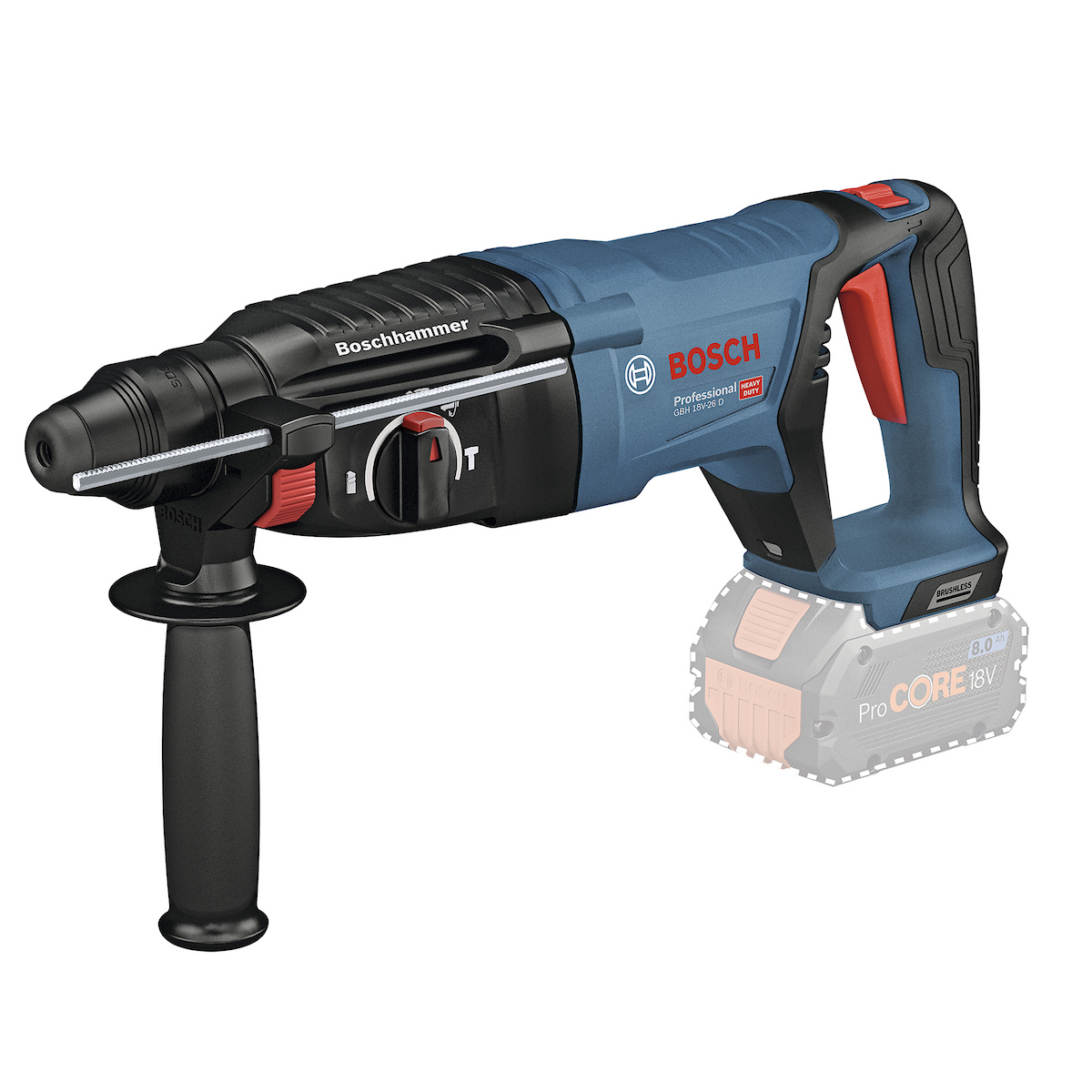 ROTOMARTILLO SDS-PLUS 18V BRUSHLESS 2.5J BOSCH GBH 18V-26 D - 1