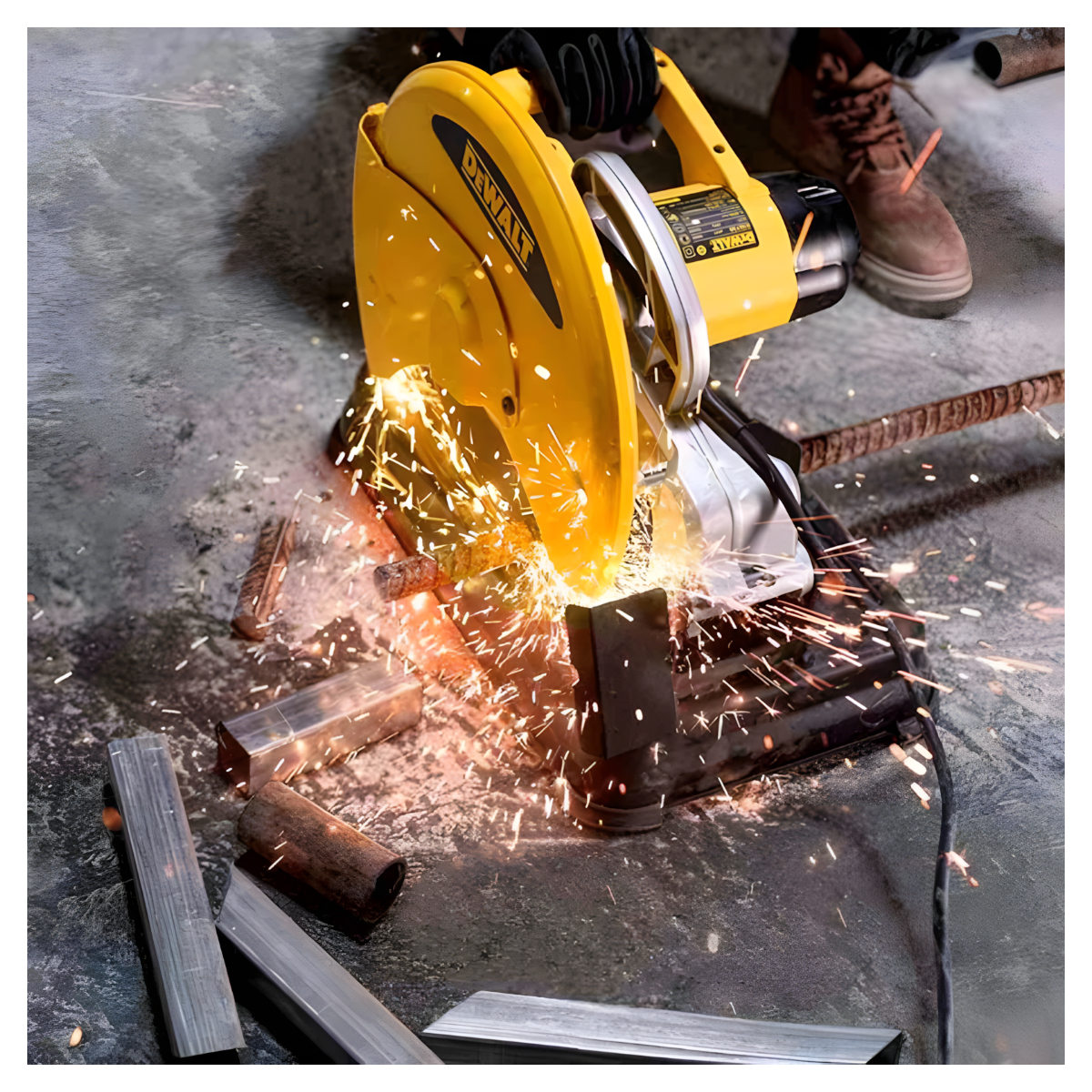 TRONZADORA METALES DE 14'' 2300W + 4 DISCOS DEWALT D28730-K4 - 4