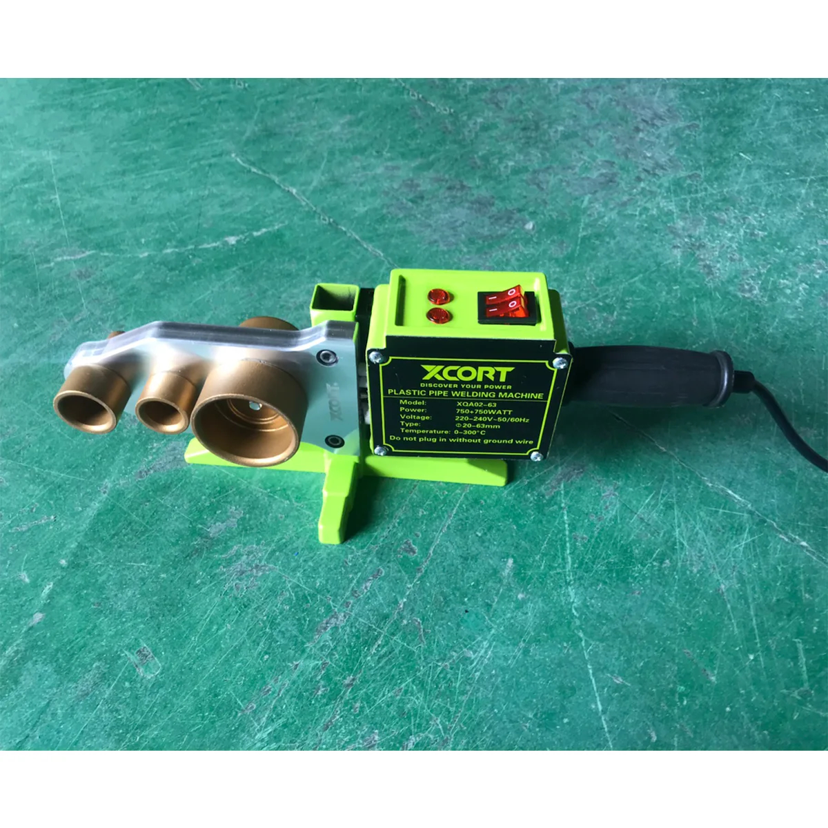 TERMOFUSORA XCORT XQA02-63 SOLDADOR TUBOS PLÁSTICOS 1500W - 3