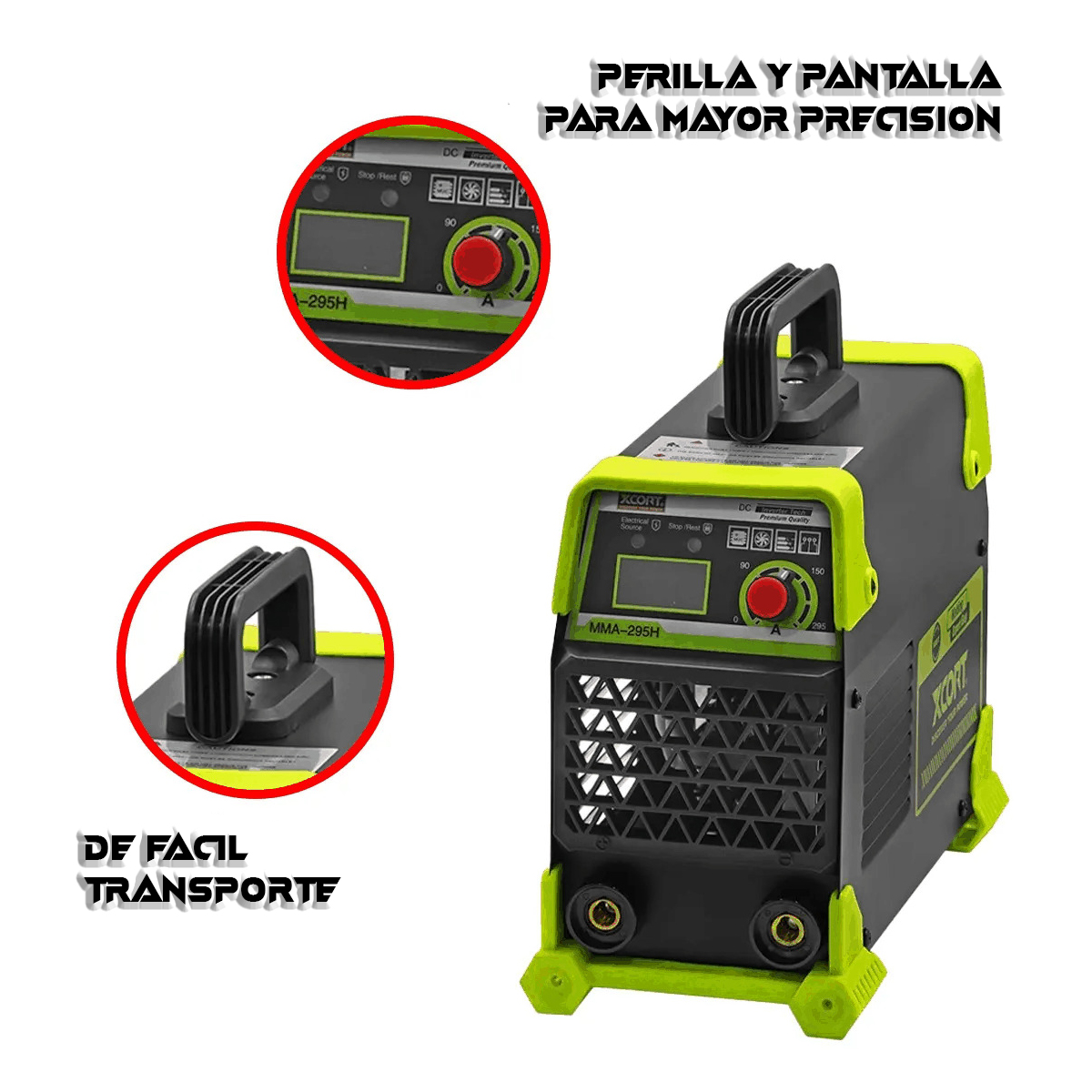 MÁQUINA DE SOLDAR INVERSOR 295 AMP IGBT XCORT MMA-295H - 2