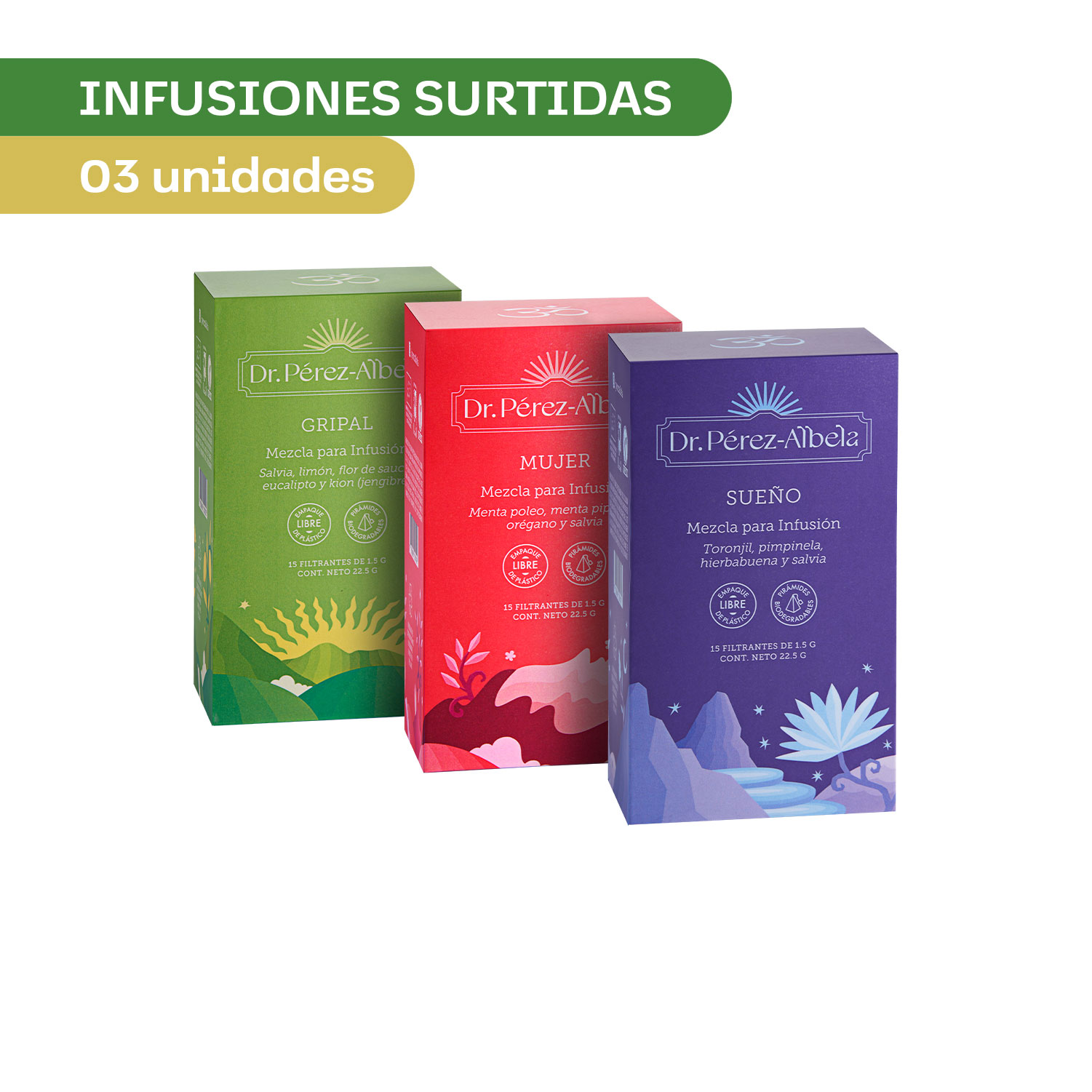 INFUSIÓN 3 CAJAS X 15 UND (1 SUEÑO + 1 MUJER + 1 GRIPAL) - 2