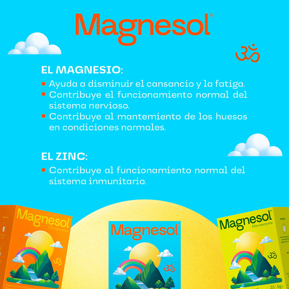 SUPLEMENTO MAGNESOL EFERVESCENTE LIMÓN 33 SOBRES + KIDS 150GR - 4