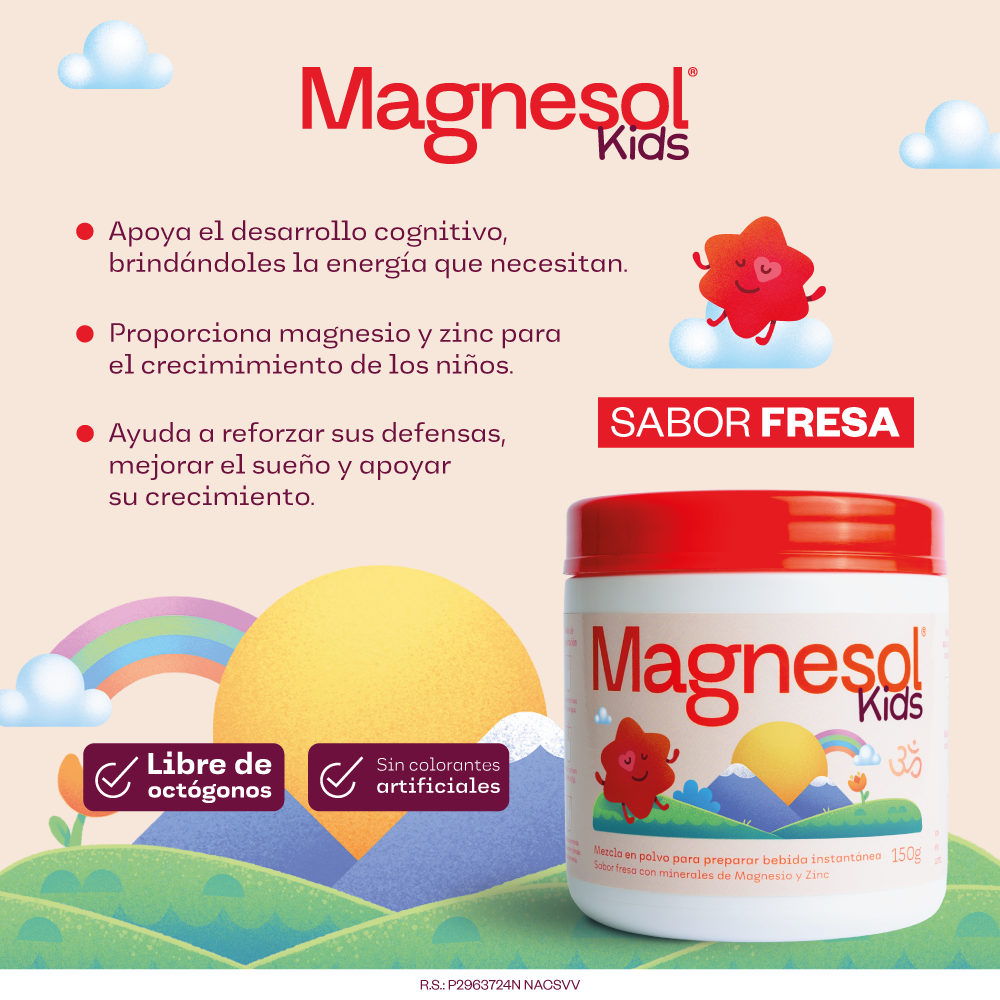 SUPLEMENTO MAGNESOL KIDS X 150 GRAMOS - 2