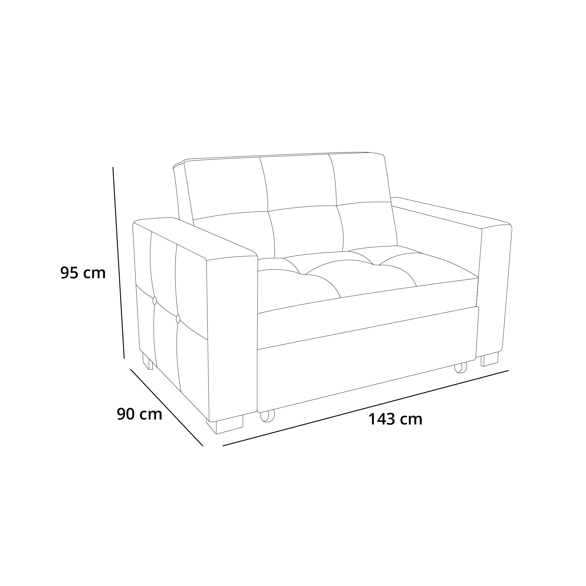SOFA CAMA BARAKA HOME MADISON 1.5 PLZ - 6