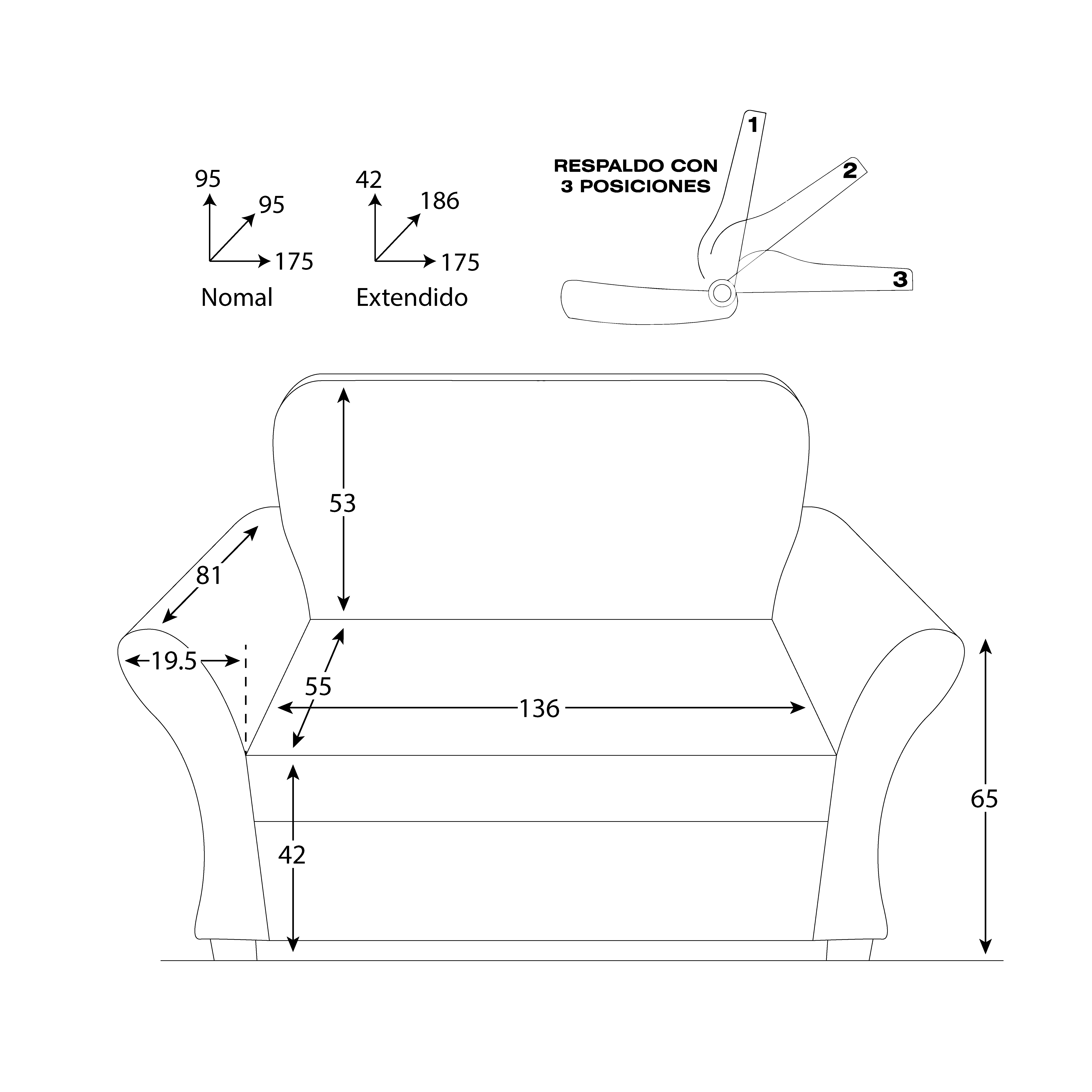SOFA CAMA BARAKA HOME VANCOUVER 2 PLZ - 3