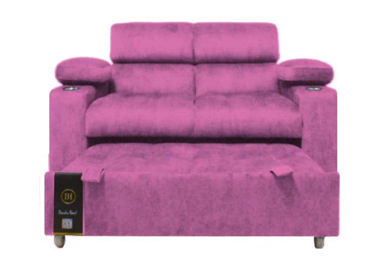 SOFÁ CAMA BARAKA HOME BALTIMORE CON PORTA VASOS Y BOLSILLO 2 PLZ - 1