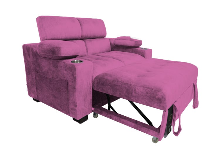 SOFÁ CAMA BARAKA HOME BALTIMORE CON PORTA VASOS Y BOLSILLO 2 PLZ - 2