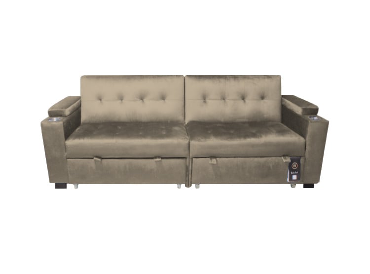 SOFA CAMA BARAKA HOME MADISON 2 CUERPOS CON PORTAVASO Y ALMACENAMIENTO KING - 2