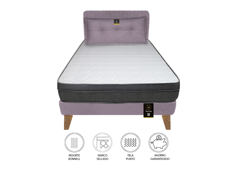 DORMITORIO BARAKA HOME TURIN SLIM 1.5 PLAZAS + CABECERA + COJIN BITOLA - 2
