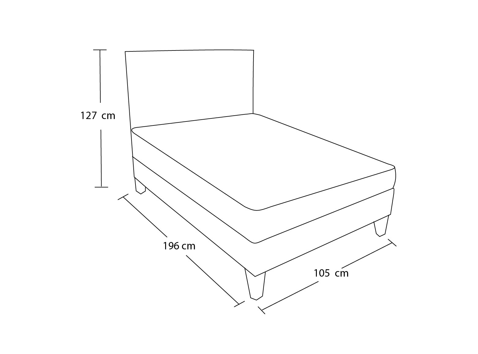 DORMITORIO BARAKA HOME TURIN SLIM 1.5 PLAZAS + CABECERA + COJIN BITOLA - 3