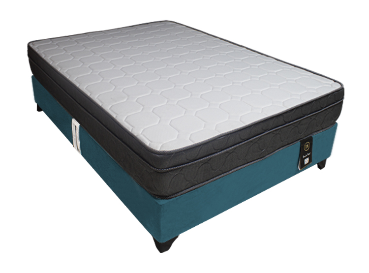 CAMA BARAKA HOME TURIN 2 PLAZAS + 2 ALMOHADAS CLARO - 1