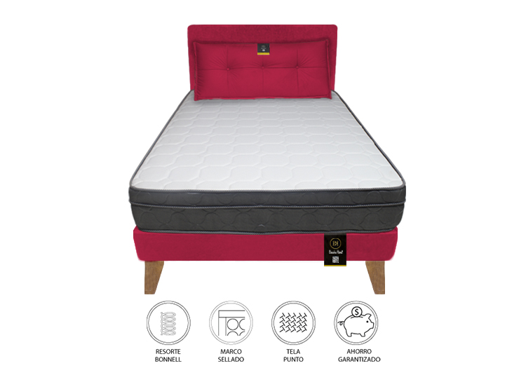 DORMITORIO BARAKA HOME TURIN SLIM 2 PLAZAS + CABECERA + COJIN BITOLA - 2