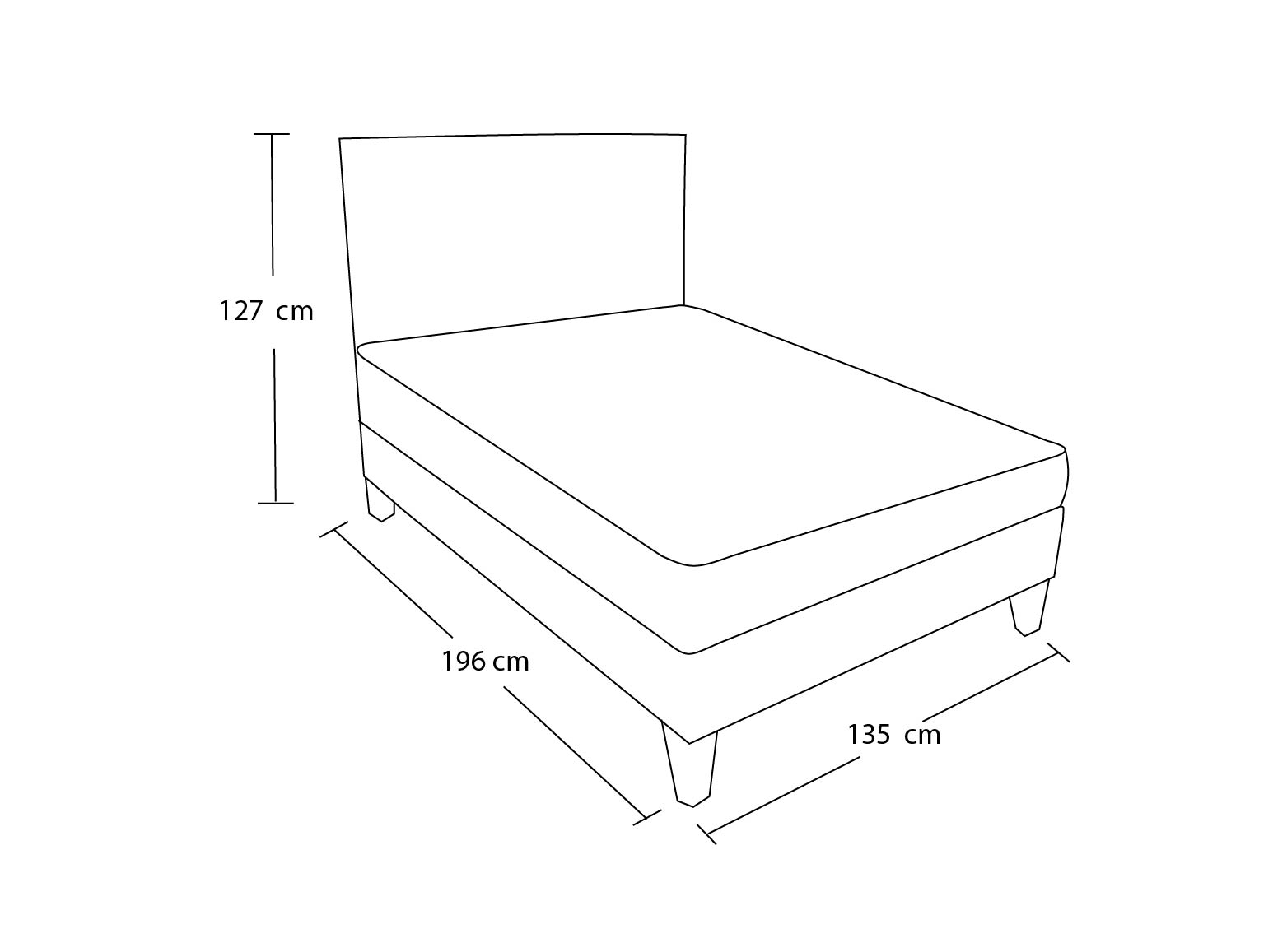 DORMITORIO BARAKA HOME TURIN SLIM 2 PLAZAS + CABECERA + COJIN BITOLA - 3