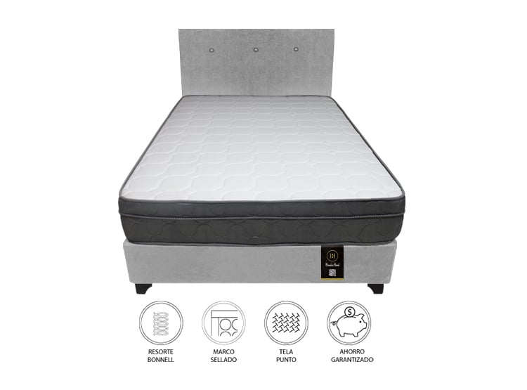 DORMITORIO BARAKA HOME TURIN 1.5 PLAZAS + CABECERA + 1 ALMOHADA - 2