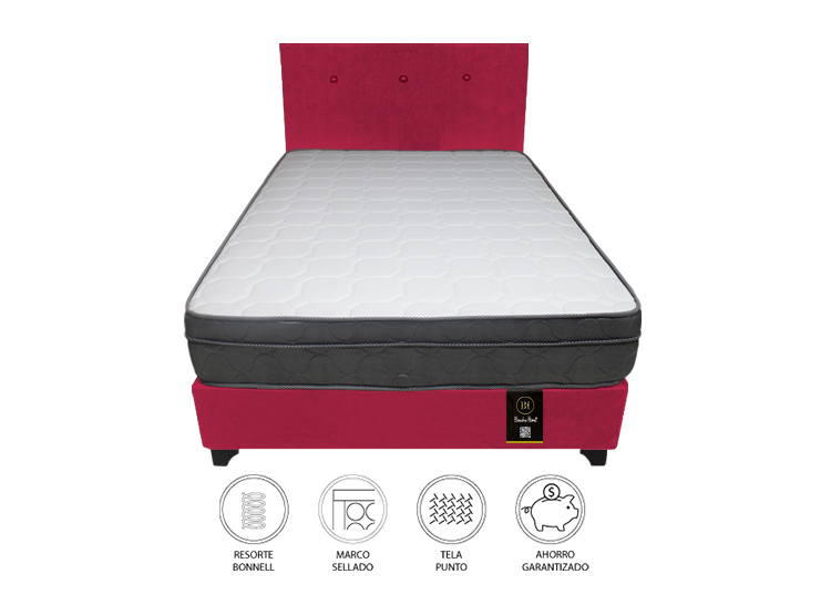 DORMITORIO BARAKA HOME TURIN 1.5 PLAZAS + CABECERA + 1 ALMOHADA - 2