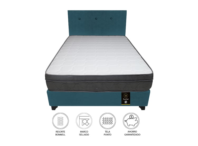 DORMITORIO BARAKA HOME TURIN 1.5 PLAZAS + CABECERA + 1 ALMOHADA - 2