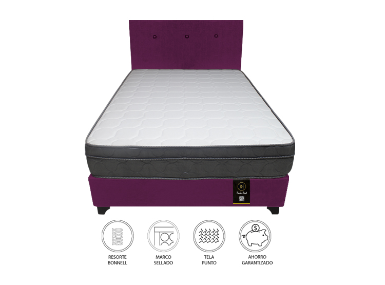 DORMITORIO BARAKA HOME TURIN 1.5 PLAZAS + CABECERA + 1 ALMOHADA - 2