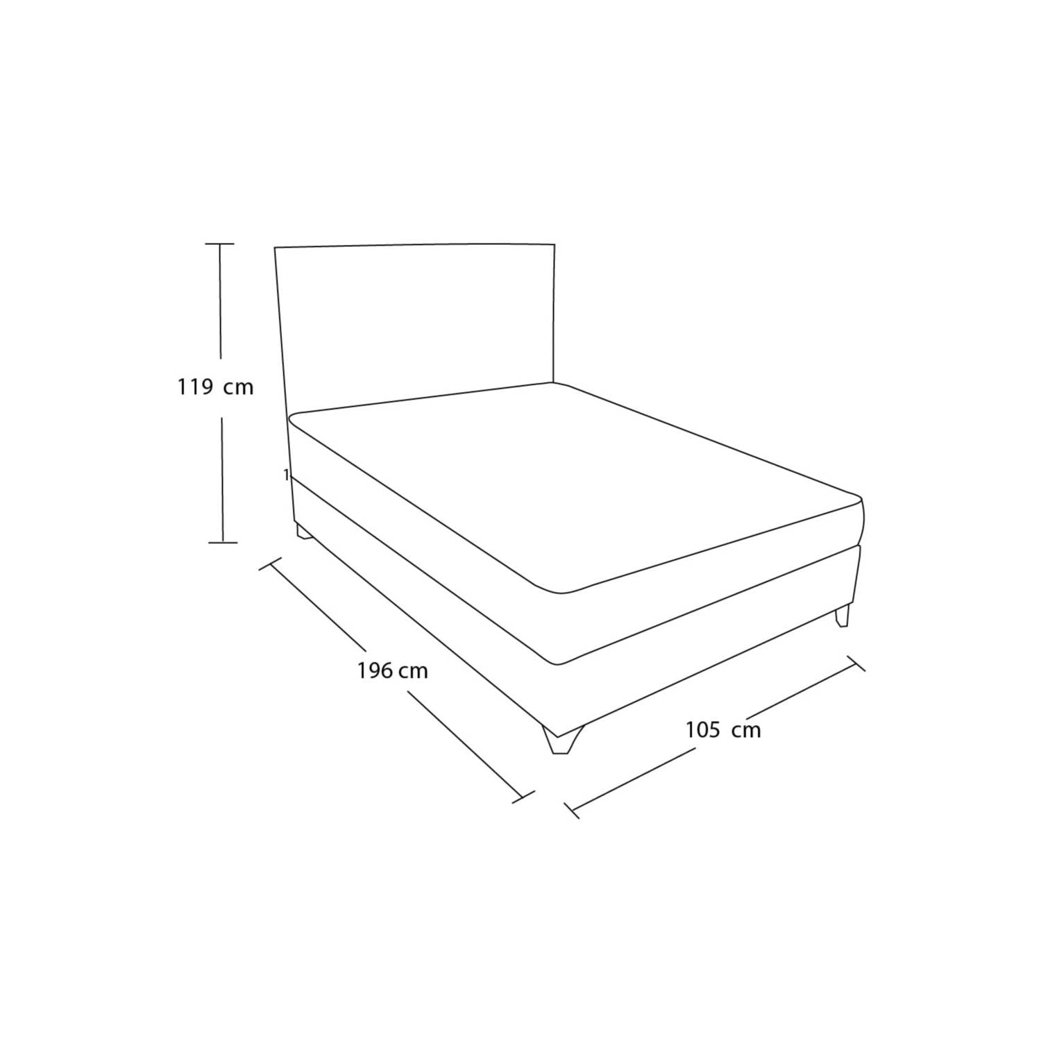 DORMITORIO BARAKA HOME TURIN 1.5 PLAZAS + CABECERA + 1 ALMOHADA - 3