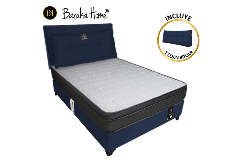 DORMITORIO BARAKA HOME TURIN 1.5 PLAZAS + CABECERA + COJIN BITOLA - 1