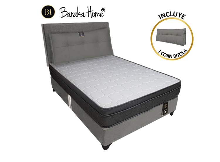 DORMITORIO BARAKA HOME TURIN 1.5 PLAZAS + CABECERA + COJIN BITOLA - 1