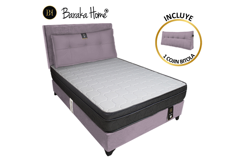 DORMITORIO BARAKA HOME TURIN 1.5 PLAZAS + CABECERA + COJIN BITOLA - 1