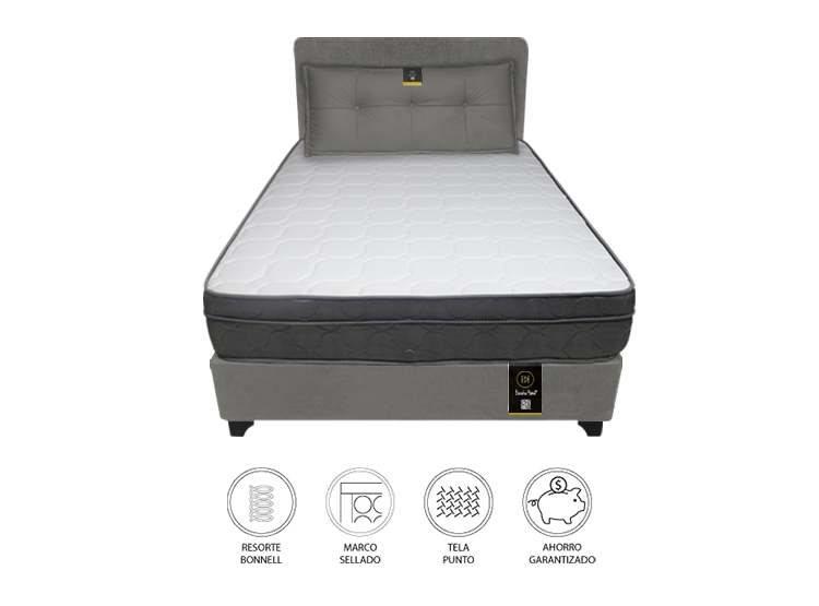 DORMITORIO BARAKA HOME TURIN 1.5 PLAZAS + CABECERA + COJIN BITOLA - 2