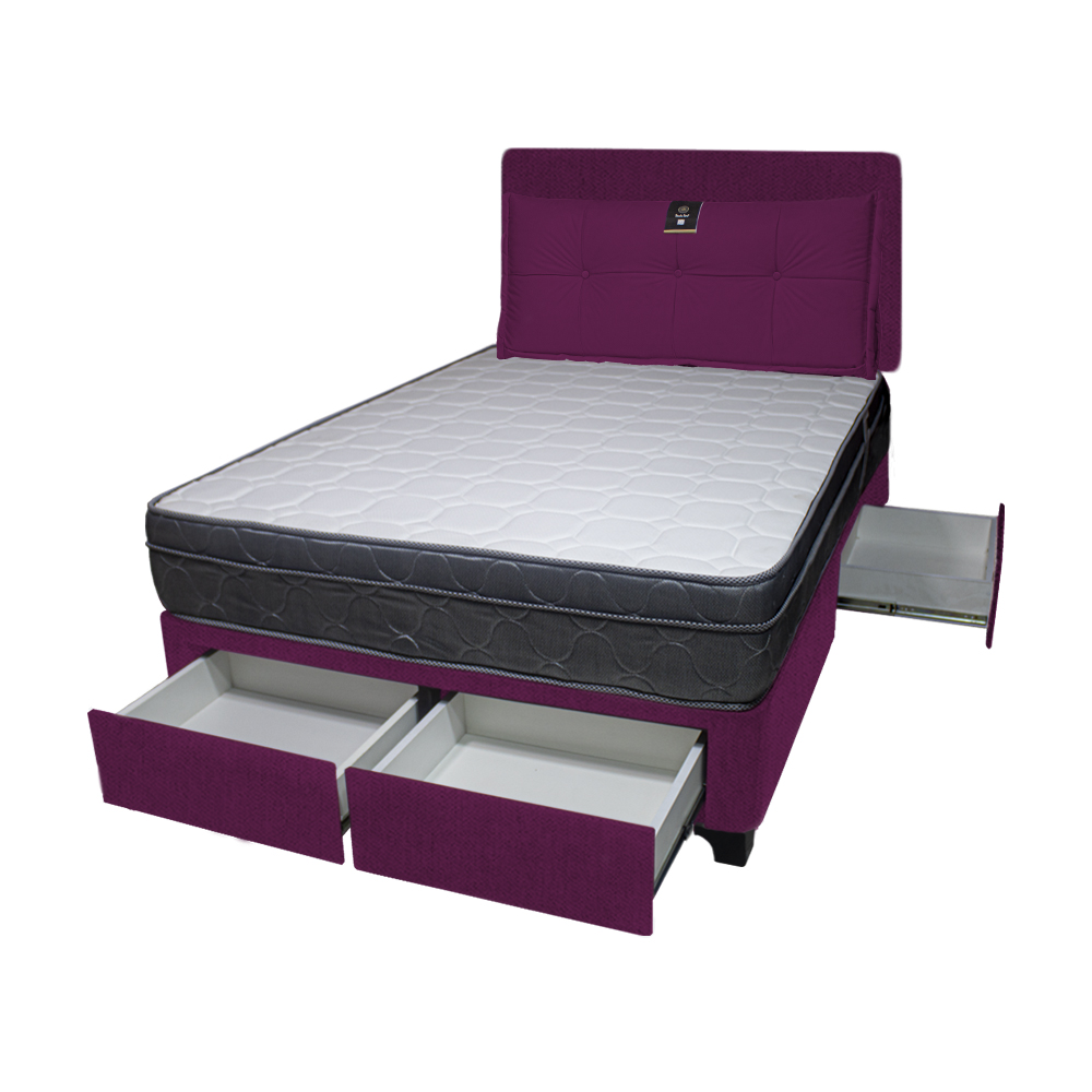 DORMITORIO BARAKA HOME TURIN 1.5 PLAZAS + 4 CAJONES + CABECERA + COJIN BITOLA - 2