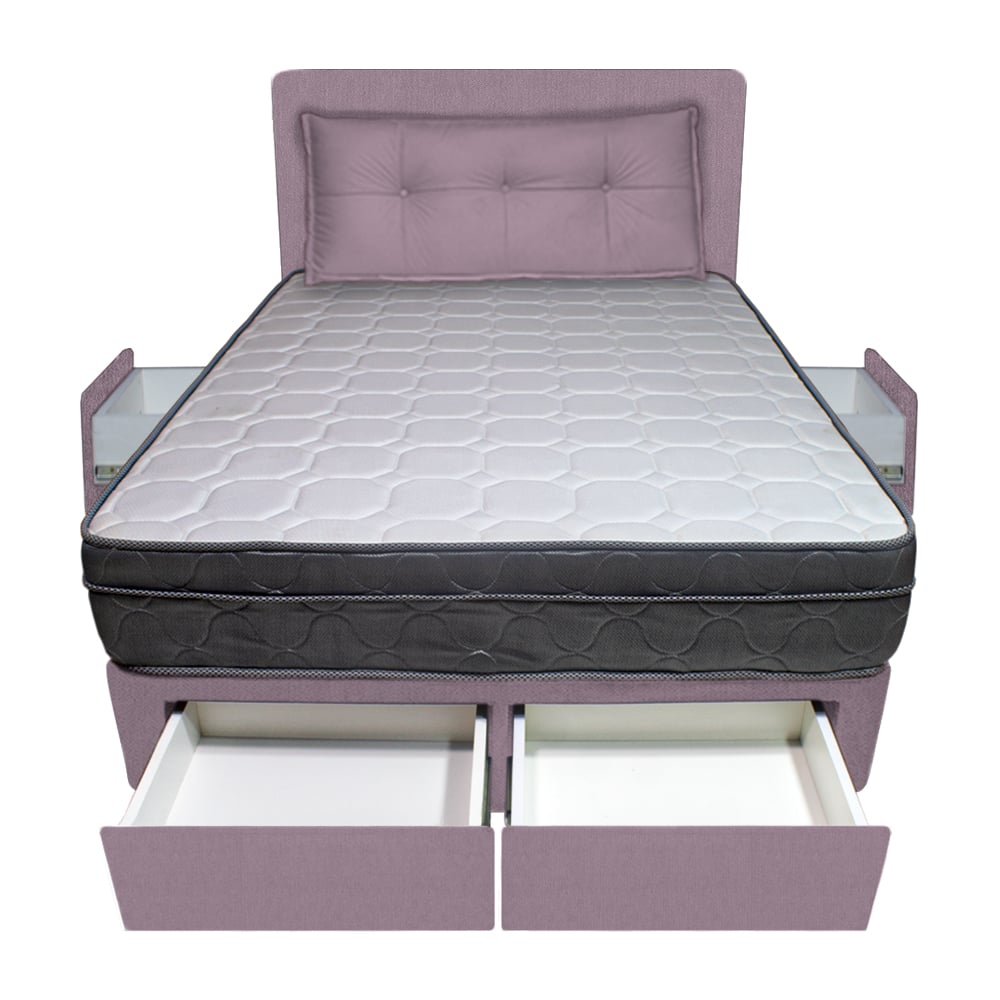 DORMITORIO BARAKA HOME TURIN 2 PLAZAS + 4 CAJONES + CABECERA + COJIN BITOLA - 1