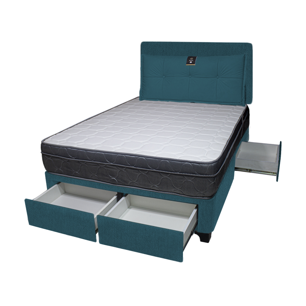 DORMITORIO BARAKA HOME TURIN 2 PLAZAS + 4 CAJONES + CABECERA + COJIN BITOLA - 2