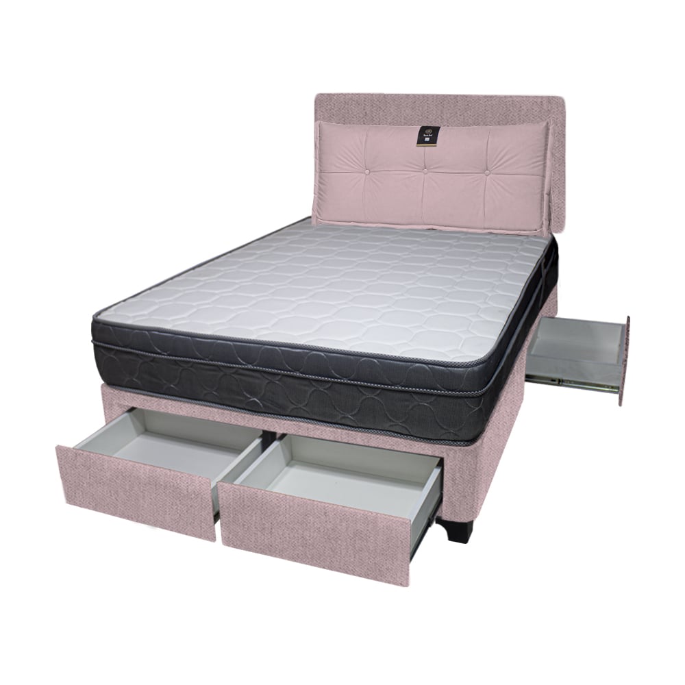 DORMITORIO BARAKA HOME TURIN 2 PLAZAS + 4 CAJONES + CABECERA + COJIN BITOLA - 2