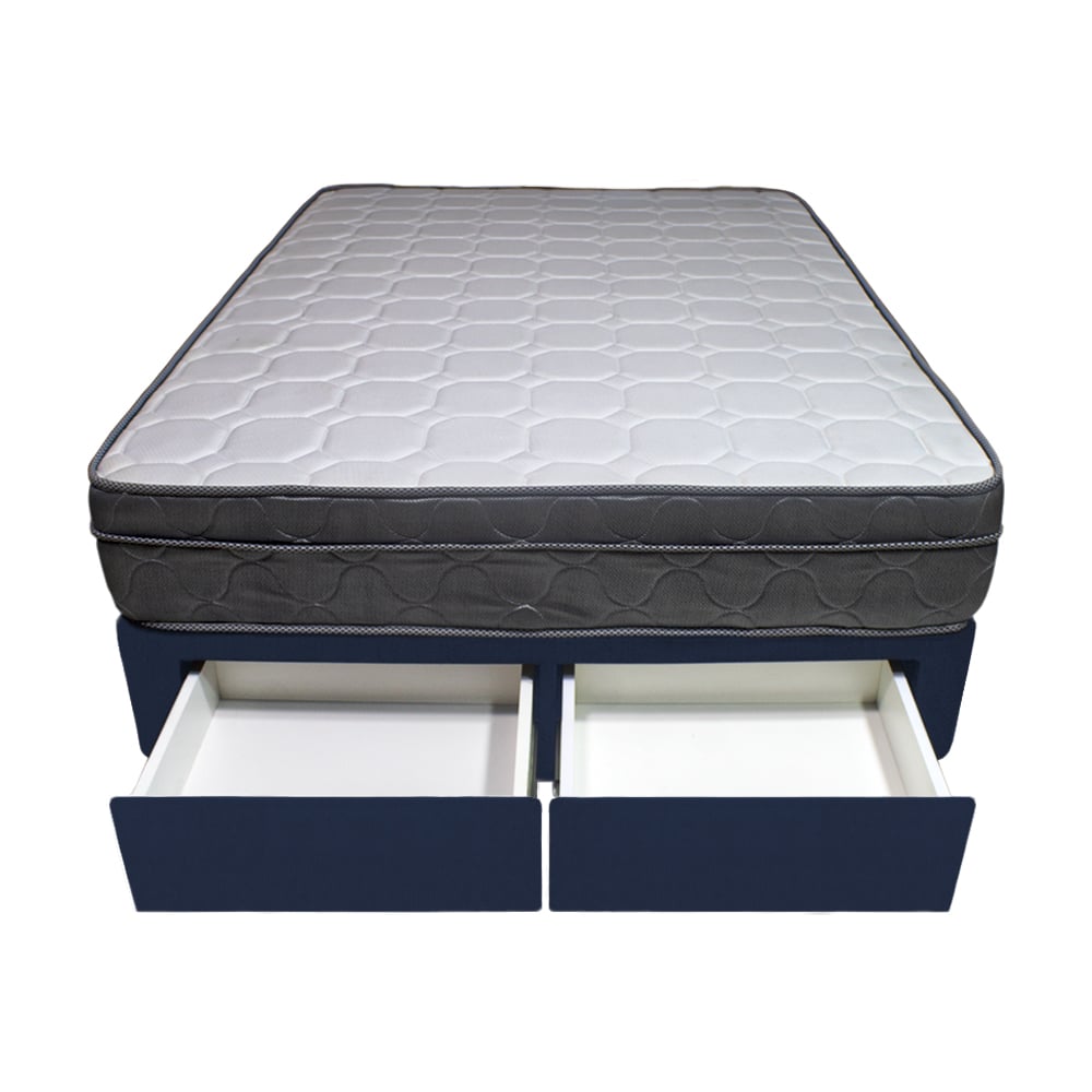CAMA BARAKA HOME TURIN 2 PLAZAS + 2 CAJONES + 2 ALMOHADAS - 1