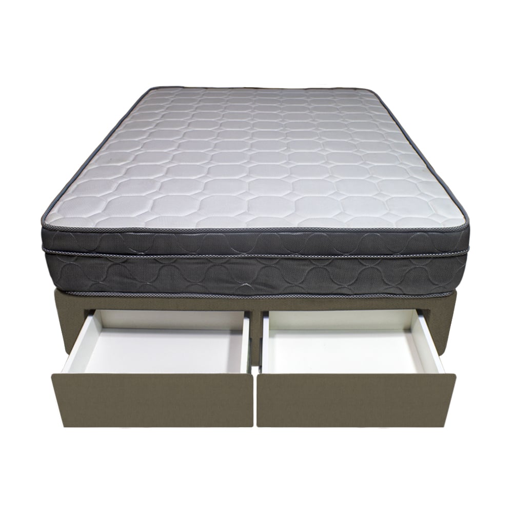 CAMA BARAKA HOME TURIN 2 PLAZAS + 2 CAJONES + 2 ALMOHADAS - 1