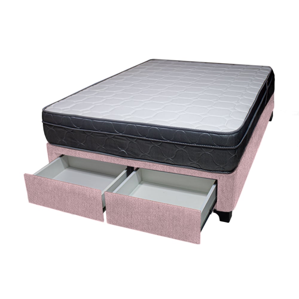 CAMA BARAKA HOME TURIN 2 PLAZAS + 2 CAJONES + 2 ALMOHADAS - 2
