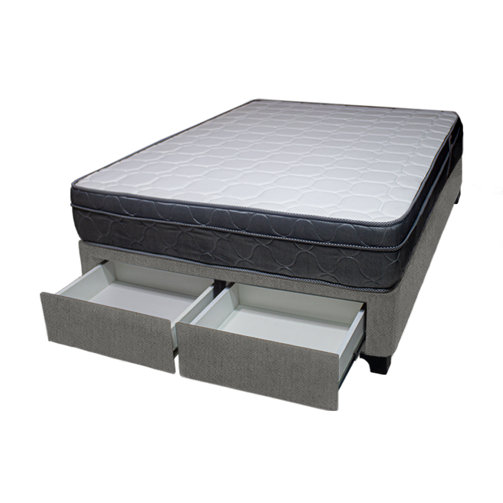 CAMA BARAKA HOME TURIN 2 PLAZAS + 2 CAJONES + 2 ALMOHADAS - 2