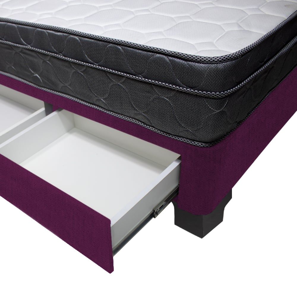 CAMA BARAKA HOME TURIN 2 PLAZAS + 2 CAJONES + 2 ALMOHADAS - 3