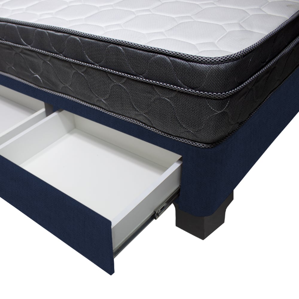 CAMA BARAKA HOME TURIN 2 PLAZAS + 2 CAJONES + 2 ALMOHADAS - 3